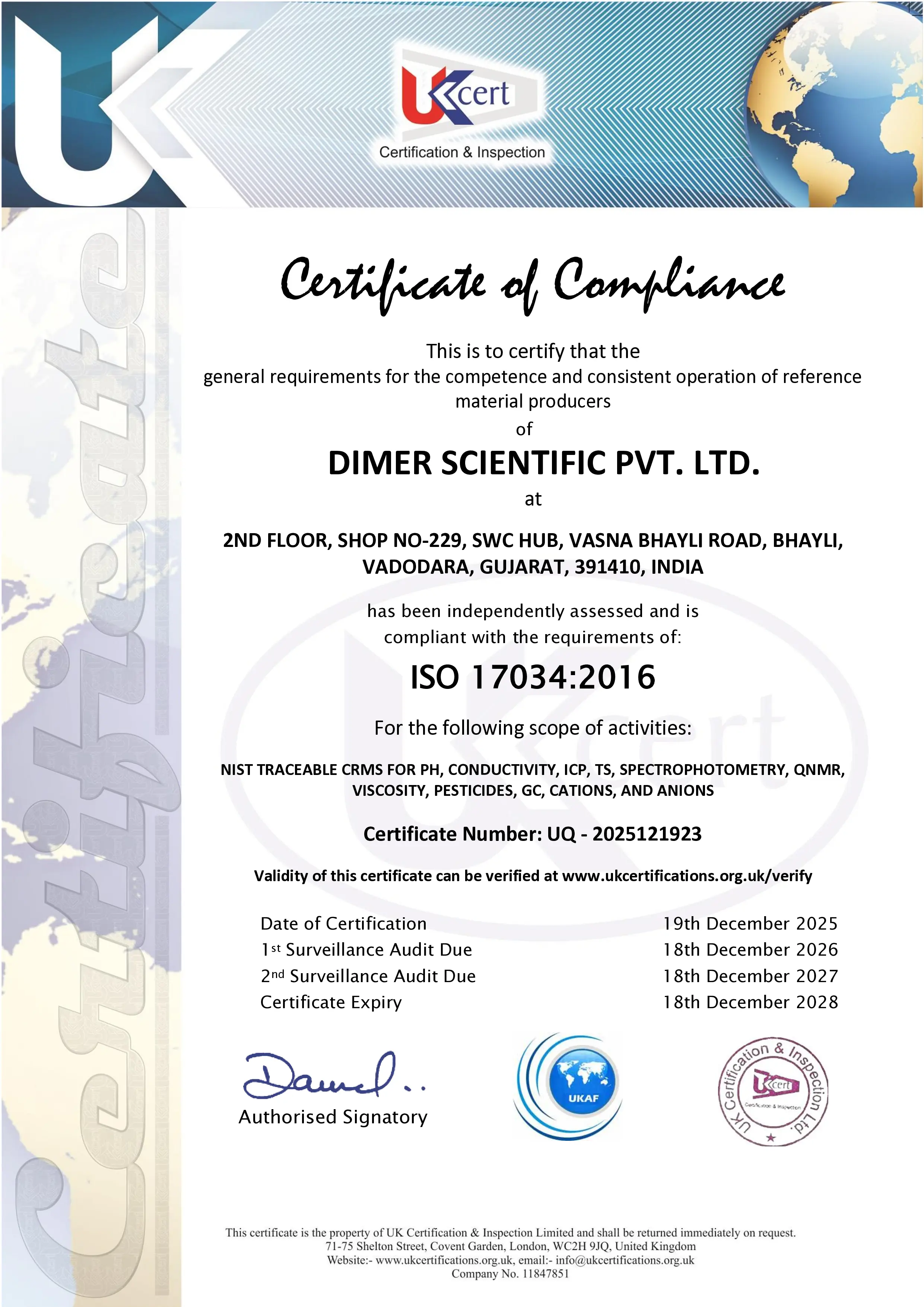 Certificate 2